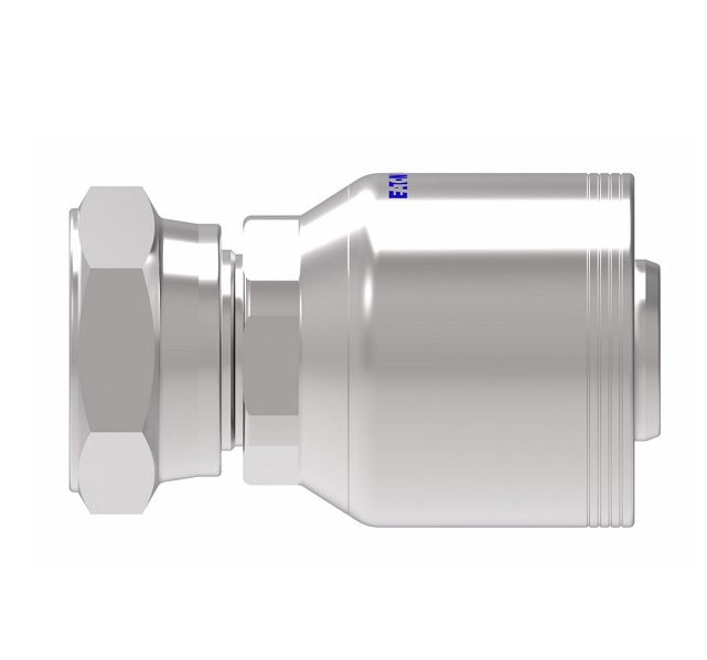4S20JF20 Aeroquip by Danfoss | 4 Wire 4S JIS Female Swivel 30° Flare Seat (JF) Crimp Fitting | -20 Female BSPP Swivel x -20 Hose Barb | Steel