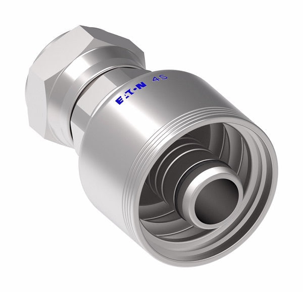 4S12JF12 Aeroquip by Danfoss | 4 Wire 4S JIS Female Swivel 30° Flare Seat (JF) Crimp Fitting | -12 Female BSPP Swivel x -12 Hose Barb | Steel