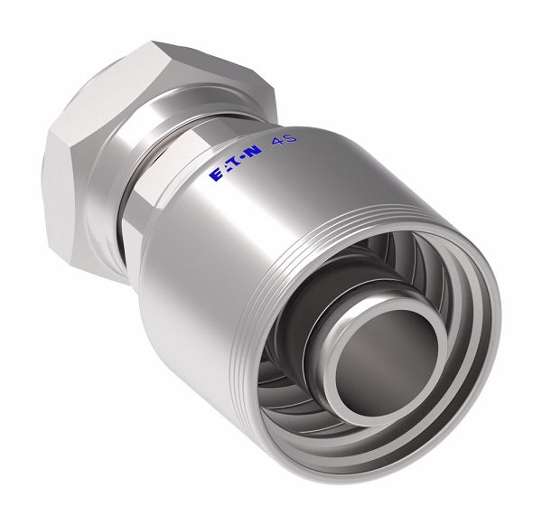 4S20JF20 Aeroquip by Danfoss | 4 Wire 4S JIS Female Swivel 30° Flare Seat (JF) Crimp Fitting | -20 Female BSPP Swivel x -20 Hose Barb | Steel