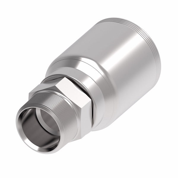 4SA24MP24 Aeroquip by Danfoss | 4 Wire 4S Male Pipe NPTF Rigid (MP) Crimp Fitting | -24 Male Pipe NPTF Rigid x -24 Hose Barb | Steel