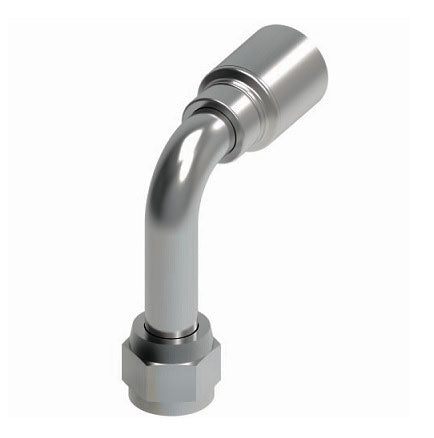 4TA8FJC8 Synflex Optimum by Danfoss Eaton | 4TA Fitting for Thermoplastic Hydraulic Hose | -08 JIC/37° Female Swivel 90° Long Drop Tube Elbow Fitting for -08 Hose | Carbon Steel