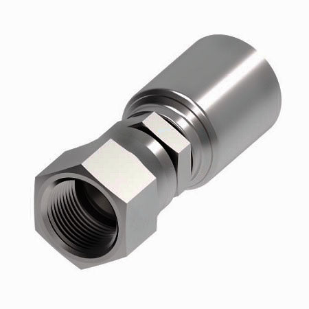 4TA5FJ6 Synflex Optimum by Danfoss Eaton | 4TA Fitting for Thermoplastic Hydraulic Hose | -06 JIC/37° Female Swivel Fitting for -05 Hose | Carbon Steel