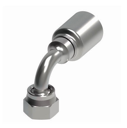 4TA4FRB4 Synflex Optimum by Danfoss Eaton | 4TA Fitting for Thermoplastic Hydraulic Hose | -04 Female ORS Swivel 90° Tube Elbow Short Drop Fitting for -04 Hose | Carbon Steel