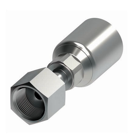 4TA8FR6 Synflex Optimum by Danfoss Eaton | 4TA Fitting for Thermoplastic Hydraulic Hose | -06 Female ORS Swivel Fitting for -08 Hose | Carbon Steel