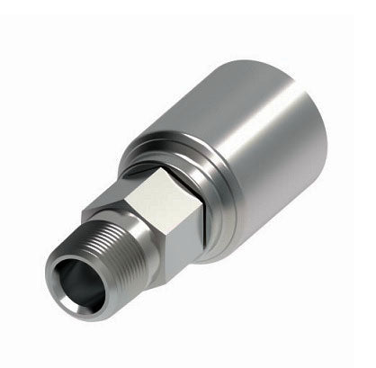 4T6MP5 Synflex Optimum by Danfoss Eaton | 4TA Fitting for Thermoplastic Hydraulic Hose | -05 NPTF Male Pipe Rigid Fitting for -06 Hose | Carbon Steel