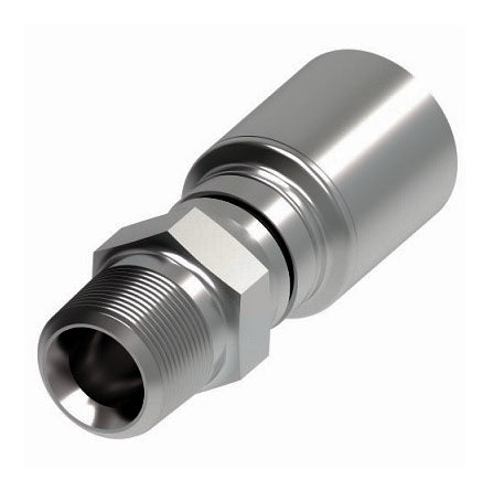 4TA2PS2 Synflex Optimum by Danfoss Eaton | 4TA Fitting for Thermoplastic Hydraulic Hose | -02 NPTF Male Pipe Swivel Fitting for -02 Hose | Carbon Steel