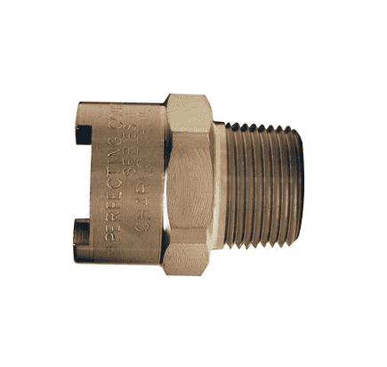 4NM6-S Dixon 303 Stainless Steel N-Series Quick Disconnect 1/2" Bowes Interchange Pneumatic Coupler - 3/4"-14 Male NPTF