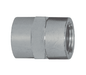 5000-16-12 Dixon Zinc Plated Steel Female NPTF Hex Pipe Coupling - 1"-11-1/2 Female NPTF Pipe x 3/4"-14 Female NPTF Pipe