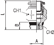 50000N-6-1/8" AIGNEP | 50N Series | Straight Male | 6mm Tube x 1/8" Swift-Fit Male | Pack of 10
