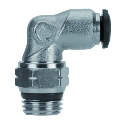 50110N-8-1/4" AIGNEP | 50N Series | Swivel Male 90° Elbow | 8mm Tube x 1/4" Swift-Fit Male | Pack of 10