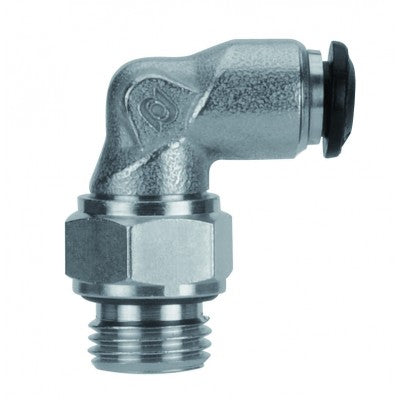 50115N-8-3/8" AIGNEP | 50N Series | Swivel 90° Elbow | 8mm Tube x 3/8" BSPP Male | Pack of 10
