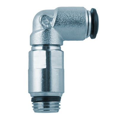 50120N-8-1/8" AIGNEP | 50N Series | Extended Swivel 90° Elbow | 8mm Tube x 1/8" BSPP Male | Pack of 10