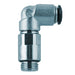 50125N-8-3/8" AIGNEP | 50N Series | Swivel Male Extended 90° Elbow | 8mm Tube x 3/8" BSPP Male | Pack of 10