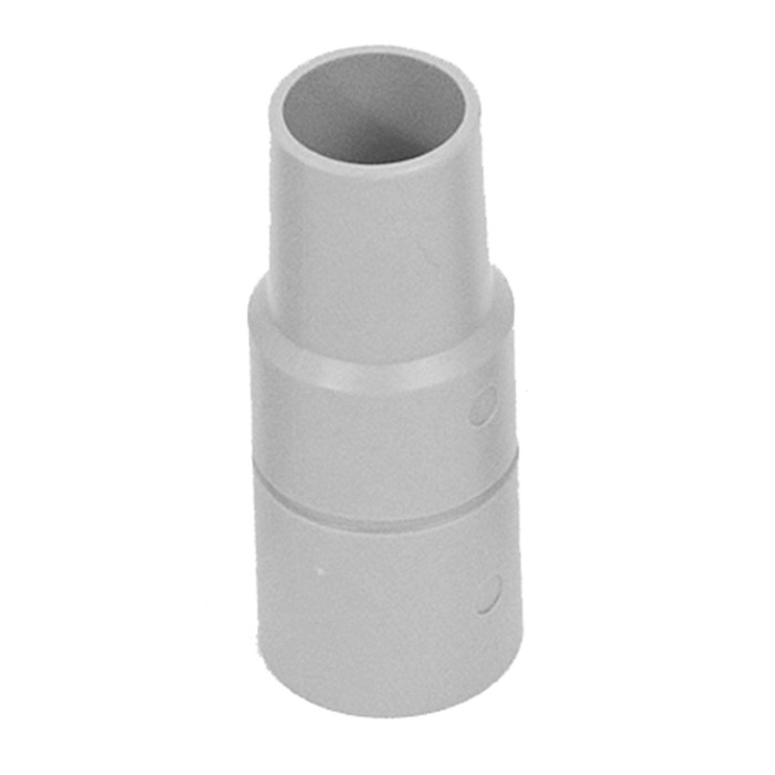 502 Flexaust Friction Fit Reducer Adapter | Reduces 1-1/2" to 1-1/4" | Polystyrene | Gray | Type 1