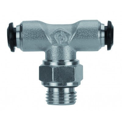 50215N-14-3/8" AIGNEP | 50N Series | Swivel Branch Tee | 14mm Tube x 3/8" BSPP Male | Pack of 10
