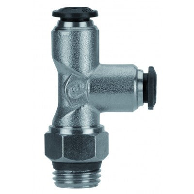 50222N-8-1/4" AIGNEP | 50N Series | Swivel Run Tee | 8mm Tube x 1/4" Swift-Fit Male | Pack of 10