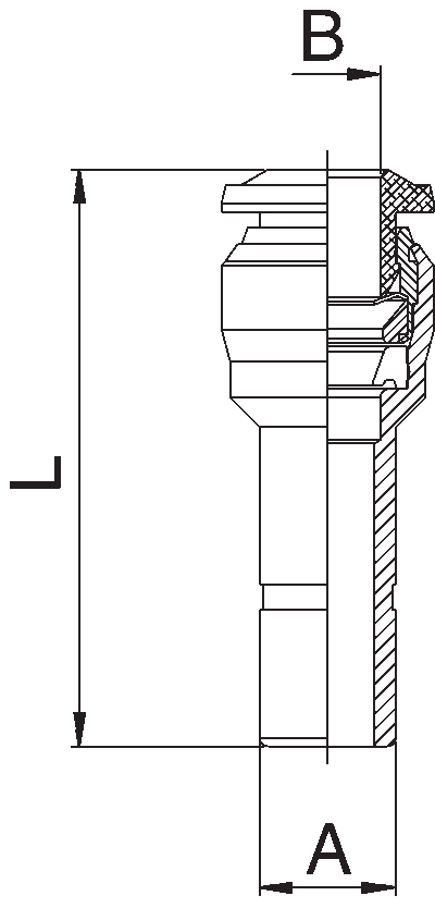 50700N-10-8 by AIGNEP | 50N Series | Reducer | 10mm Stud x 8mm Tube | Pack of 10