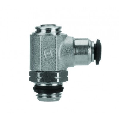 50901N-5-1/8" AIGNEP | Functional (Flow Controls) Series | Flow Control | Meter Out | Screwdriver Adj | 5mm Tube X 1/8" Male Swift-Fit