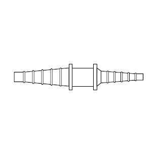 5090421 THERMOBARB® by NewAge | Polypropylene Reducer Connector FDA | 1/8" to 5/16" x 1/4" to 7/16" Hose ID | Bag of 10