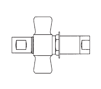 5100-12B Eaton 5100 Series Complete - 3/4-14 Female NPT, Valved WITH Wing Nut and Flange Quick Disconnect Coupling - Brass
