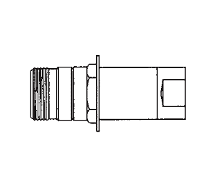 5100-S4-20B Eaton 5100 Series Male Plug - 1 1/4-11 1/2 Female NPT, Valved WITH Flange Quick Disconnect Coupling - Brass