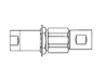 5110-6B Eaton 5100 Series Complete - 1/4-18 Female NPT, Valved WITH Flange Quick Disconnect Coupling - Brass