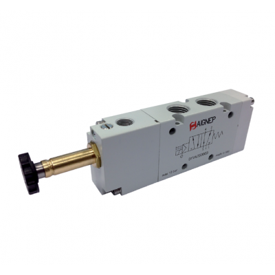 01VA050003N AIGNEP | 01V Control Valves Series | 5 port/4 way/2 position | Single Solenoid External Pilot Spring Return | 1/4" NPTF