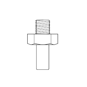 5210219 NEWLOC® by NewAge | Acetal Push-to-Connect Fitting | Male Stem Adapter | 8mm Stem OD x 0.250" Male BSPT | Bag of 10