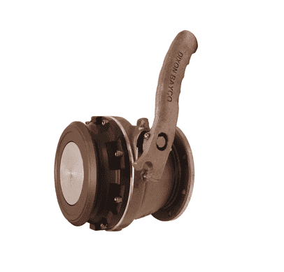 5204NG Dixon Aluminum Load/Unload API Valve, without Sight Glass, Fixed Handle, Baylast Seal - 7in Length