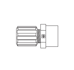 5320224 PURELOC® by NewAge | PFA Compression Fitting | Female Adapter | 3/8" Tube OD x 1/4" Female NPT