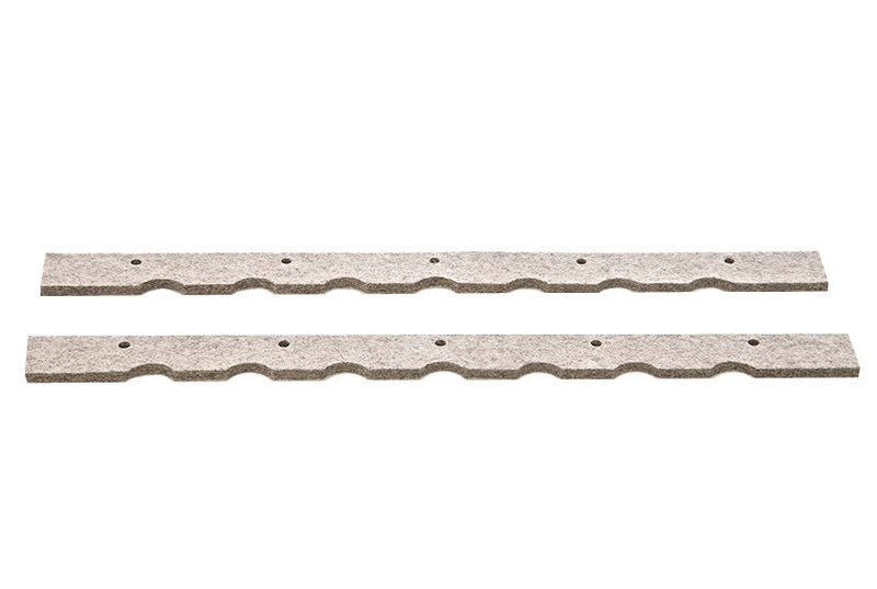 532FSCPK Flexaust Replacement Felt Scalloped Blades for Plastic Floor Tools (Pack of 2)