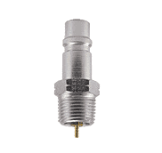 54-5CA ZSi-Foster Quick Disconnect Coaxial Plug - 1/2" ID - Steel - Male Thread