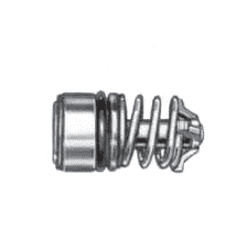 5400-S19-4 by Danfoss | 5400 Series | Low Air Inclusion Refrigerant | 1/4" Female Half-Valve and Sleeve Assembly Quick Disconnect Coupling | Replacement Component | Straight | Carbon Steel