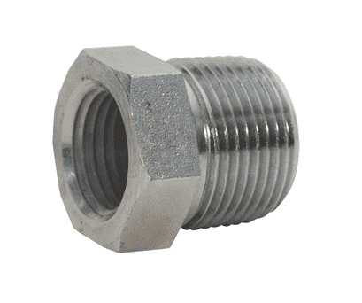 5406-12-8 Dixon Zinc Plated Steel 3/4"-14 Male NPTF x 1/2"-14 Female NPTF Hex Reducer Bushing