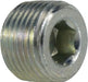 5406HHP20 (5406-HHP-20) Midland Hydraulic Hollow Hex Plug - 1-1/4" Male Pipe - Steel