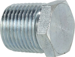 5406P2 (5406-P-2) Midland Hydraulic Hex Head Plug - 1/8" Male Pipe - Steel