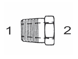 5406 24x20 by Couplamatic | Hydraulic Adapter | 1-1/2" Male NPTF x 1-1/4" Female NPTF