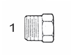 5406 P4 by Couplamatic | Hydraulic Adapter | 1/4" Male NPTF | Plug