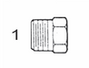 5406 P4 by Couplamatic | Hydraulic Adapter | 1/4" Male NPTF | Plug