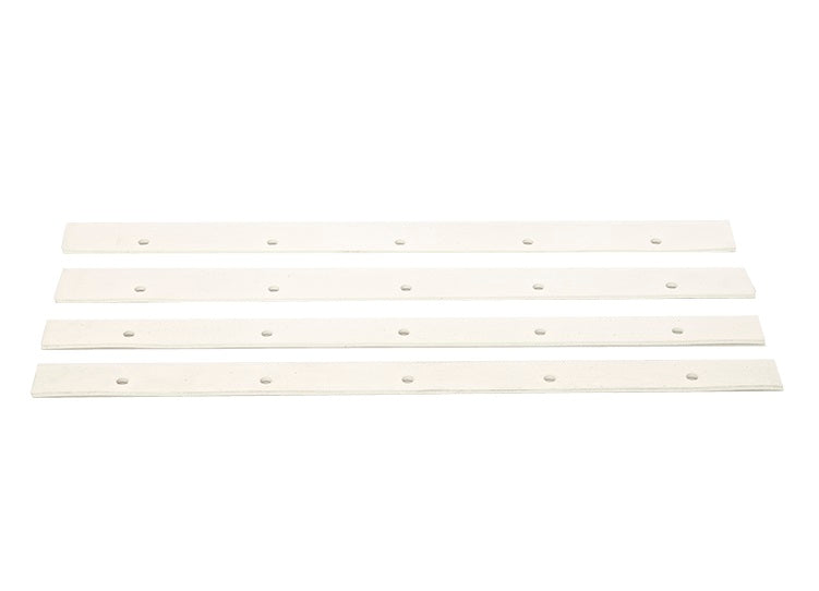 545BNSBPK Flexaust Replacement Buna-N Squeegee Blades for Plastic Floor Tools | 14" Width (2 Narrow & 2 Wide Blades)