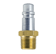 54S-5 ZSi-Foster Quick Disconnect Plug - 1/2" MPT - Free Swivel Under Pressure, Steel