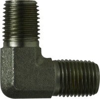 55004 (5500-4) Midland Hydraulic Male 90° Elbow - 1/4" Male Pipe x 1/4" Male Pipe - Steel