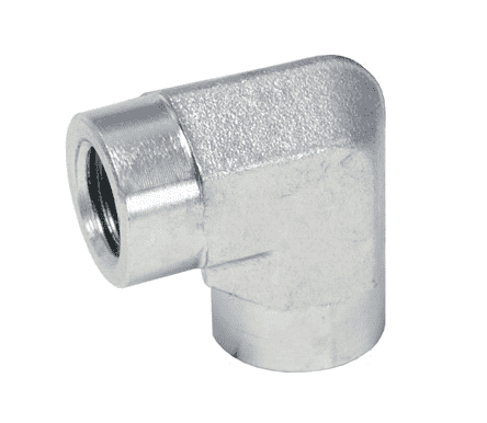 5504-6 Dixon Zinc Plated Steel 90 deg. Female Pipe Elbow - 3/8"-18 Female NPTF Pipe x 3/8"-18 Female NPTF Pipe