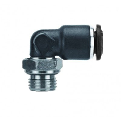 55115-8-1/4" AIGNEP | 55/56 Series | Swivel 90° Elbow | 8mm Tube x 1/4" BSPP Male | Pack of 10
