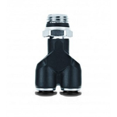 55320-6-1/8" AIGNEP | 55/56 Series | Male Swivel Y | 6mm Tube x 1/8" Swift-Fit Male | Pack of 10