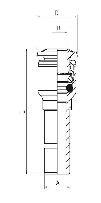 85700-06-04 by AIGNEP | 85 Series | Reducer | 3/8" Male Stud x 1/4" Tube | Pack of 10