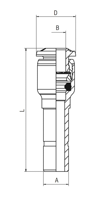 55700-10-8 by AIGNEP | 55/56 Series | Reducer | 10mm Stud x 8mm Tube | Pack of 10