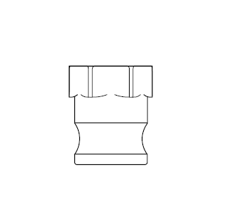 5600133 by NewAge | Cam and Groove Fitting | Type A | Insert x 1" Female NPT | EPDM Seal | Nylon