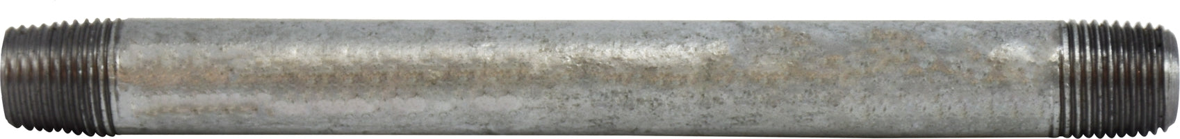 56013 (56-013) Midland Schedule 40 Welded Nipple - 1/8" Diameter x 8" Length - Galvanized Steel