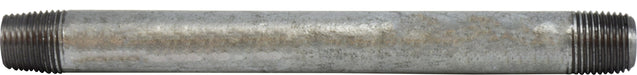 56015 (56-015) Midland Schedule 40 Welded Nipple - 1/8" Diameter x 10" Length - Galvanized Steel